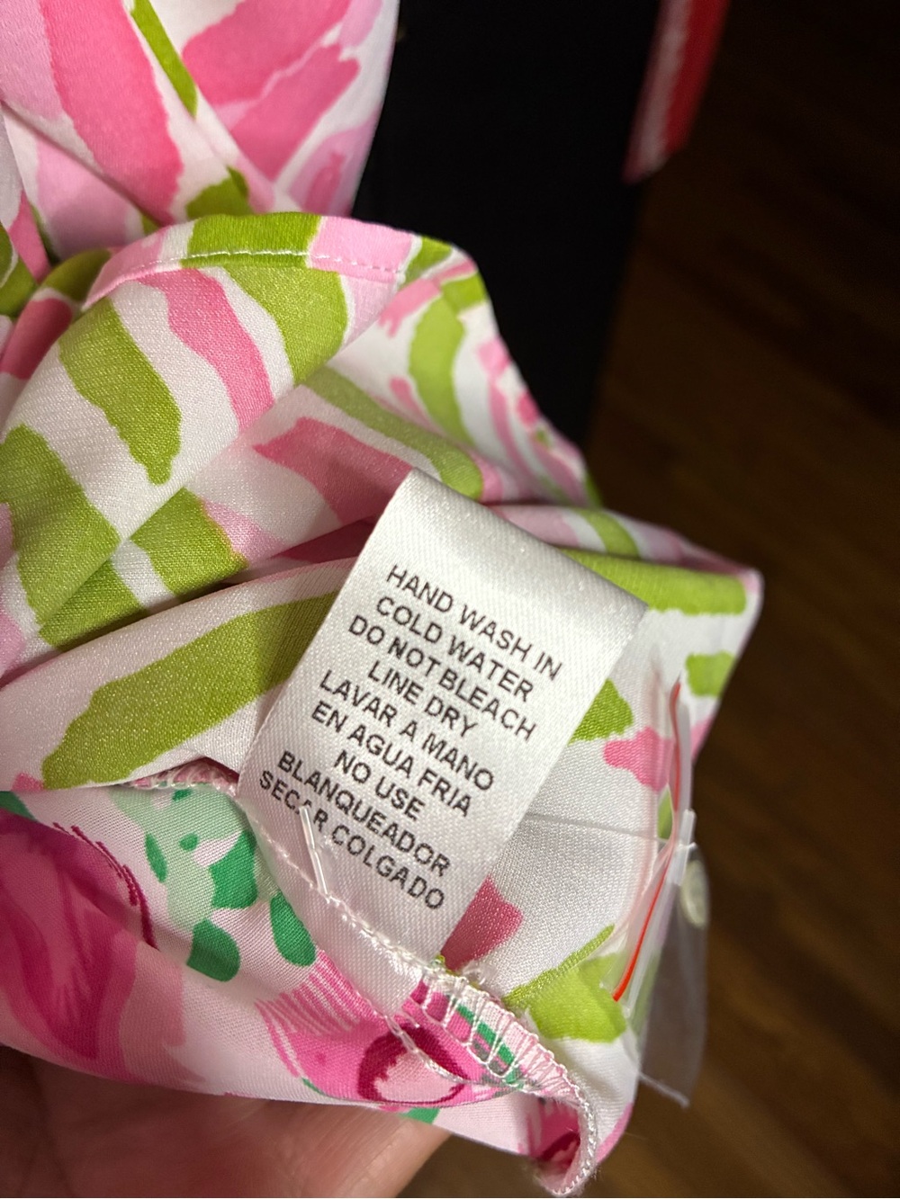 entro Pink & Green Mixed-Print Button Down Shirt - Picture 6 of 10